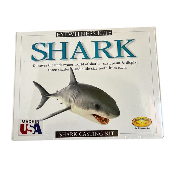 Eyewitness Kits Shark Model Casting Kit - Paint Kit 3 Sharks New in Sealed Box - Picture 1 of 7
